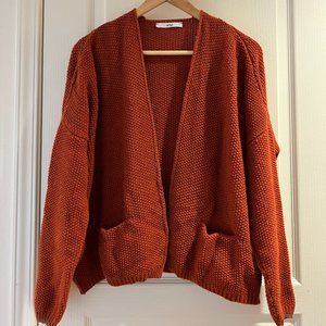 An'ge Open Front Sweater Cardigan (French Brand) - Size S/M Equivalent